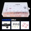 OXCANO 140Pcs Fuel Line Retainer Clips Assortment Kit, 7 Popular