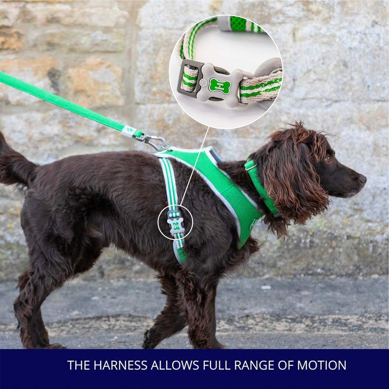 HUGO & HUDSON Dog Harness, No Pull Quick Dry Mesh,