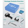 Upgraded Mini Handheld Inkjet Printer with Black Fast-drying Cartridge, M12