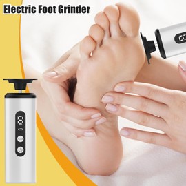 Electric Foot Filer - Heel Scraper for Cracked Heels - Ergonomic Pedicure Tool with 9 Speeds for Winter Cracked Skin Care