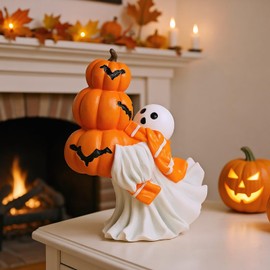 Ghost Figurine,Resin Ghost Statue | Festive Cute Ornaments Tabletop Decoration for Housewarming Haunted House Adults Kids Family