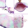 JUMISEE Fluffy Faux Fur Crossbody Purse for Kids Girls Women