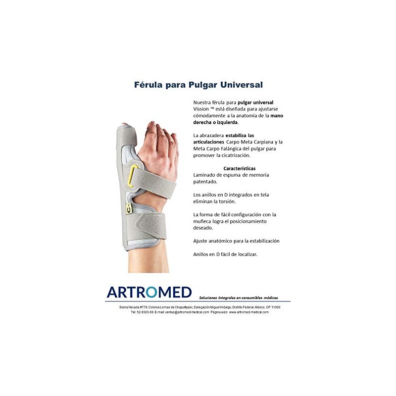Artromed | Férula para Pulgar Universal