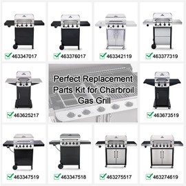 Grill Replacement Parts for Charbroil Preformance 4 Burner Grills 463342119 463377319 463332718 463673017 463376018P2,Char-broil 463342119 Replacement Parts,Heat Plate for char-broil 4 Burner Grill