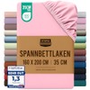 Utopia Bedding, Fitted Sheet, 160 x 200 cm, Pink, Oeko-Tex