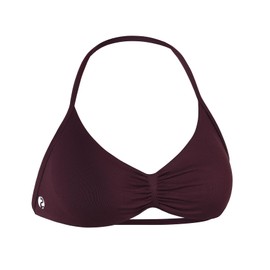 AUROLA Influence Strappy Bra Sports Bras for Women, Backless Padded Impact Strappy Bra for Workout Gym Yoga with Removable Cups,Black Cherry,M