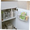 OHPHCALL Creative Wall Mounted Storage Basket White Iron Hanging Organizer