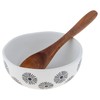 Karma Milo Nut Bowl, Set of 2, White/Black