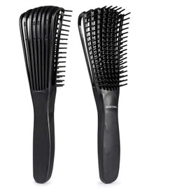BESTOOL Hair Brush Detangling Brush for Natural Hair for Afro Hair 3a to 4c Tangled Wavy Curly Hair Detangler Easy with Wet/Dry, Improve Hair Texture Black