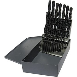 Drill America 25 Piece Heavy Duty High Speed Steel Drill Bit Set (1mm - 13mm x .5mm), KFD Series