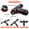 Cable Connector Waterproof 3-Pin Underground Cable Connector Waterproof Cable Sleeve