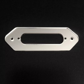 Guitarheads CONVERSION GUITAR PICKUP MOUNTING RING - P90 Ear to Single Coil - CHROME MIRROR