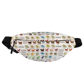 PXTIDY Wings Dragon Novel Gürteltasche, Geschenk, Drachenstämme für Drachenliebhaber, Darkstalker, verstellbare Tasche für Laufen, Wandern, beige, Einheitsgröße, Hüfttasche