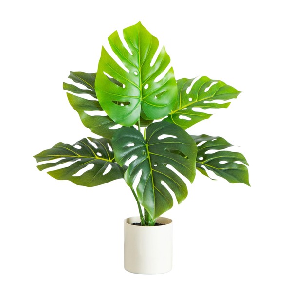 Nearly Natural 20-Inch Artificial Swiss Monstera Plant - Tropical Charm,