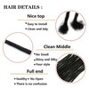Loc Extension Human Hair 10inch 40Strands 0.6cm Width Natual Black