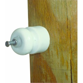 Field Guardian Porcelain Insulator with Nail and Washer