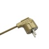 Power Cable with Plug and Switch 2 Metres Gold Connection