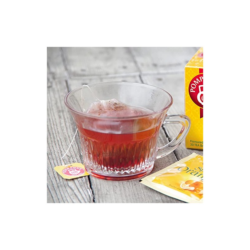 [Set of 12] Pompadour Spanish Orange Herbal Tea, 10 Bags