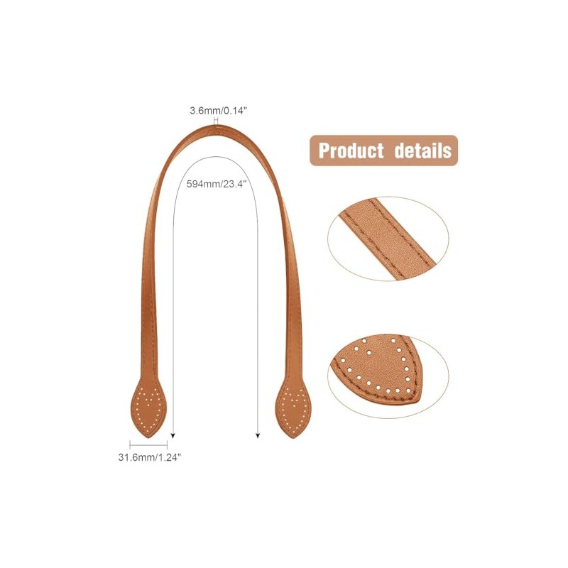 Bag Handle PU Leather, 4 Pieces Leather Bag Handle, Bag