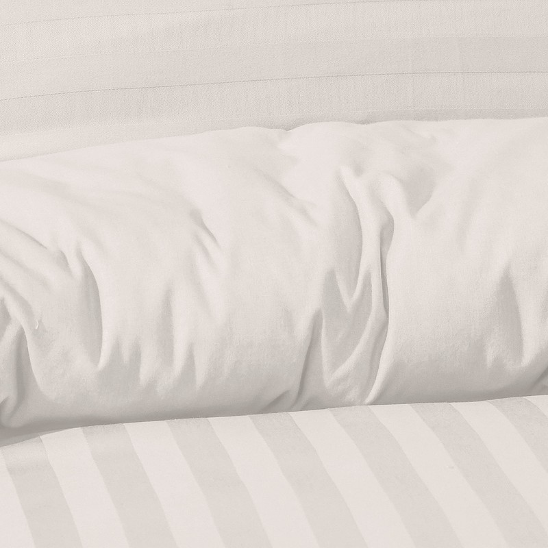 Sleepdown Soft Hotel Quality 225 THREAD COUNT POLYCOTTON Satin Stripe