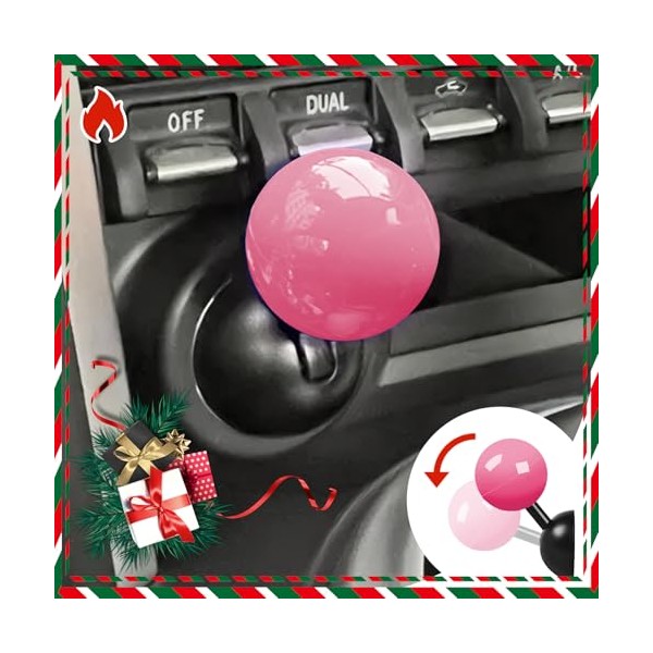 Tybasthe Push Start Button Cover, Metal Car Joystick Push to
