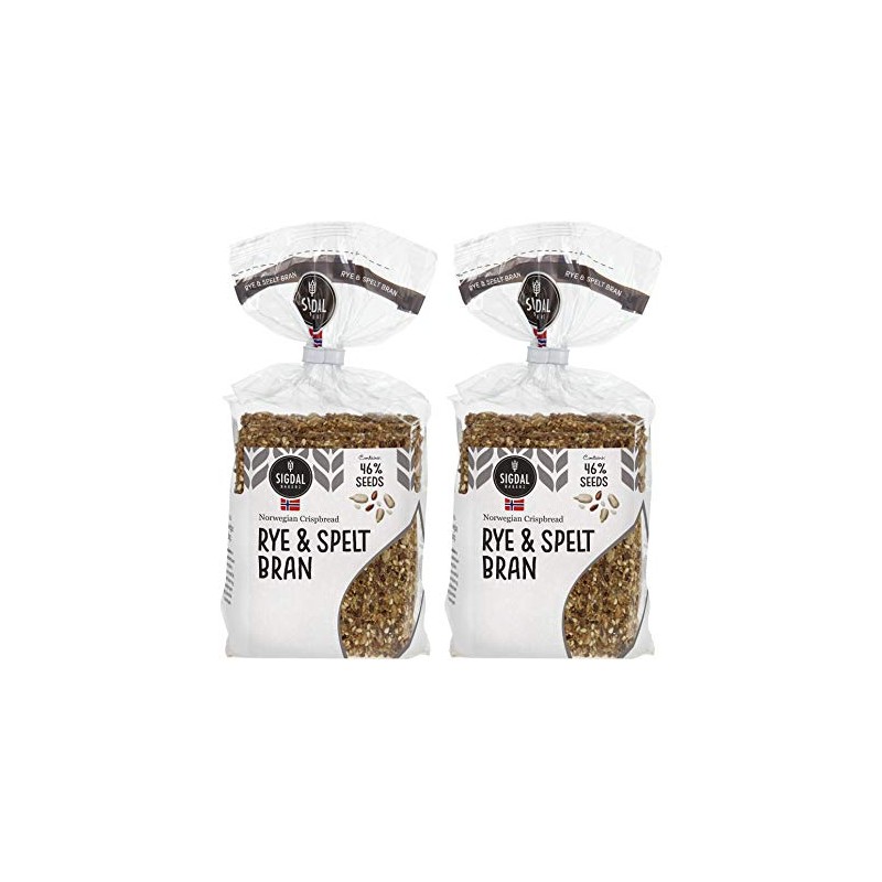 Sigdal Bakeri Rye & Spelt Norwegian Crispbread | All Natural,