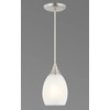 Glassland Pendant Lighting, 1 Light Mini Pendant Light in Brushed