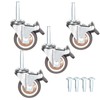 Stem Caster Wheels with 5/16" x 1-1/2" (8 x 38mm)