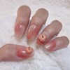 Sweet Peach Homemade Nail Tips - Ballerina / 달콤 복숭아