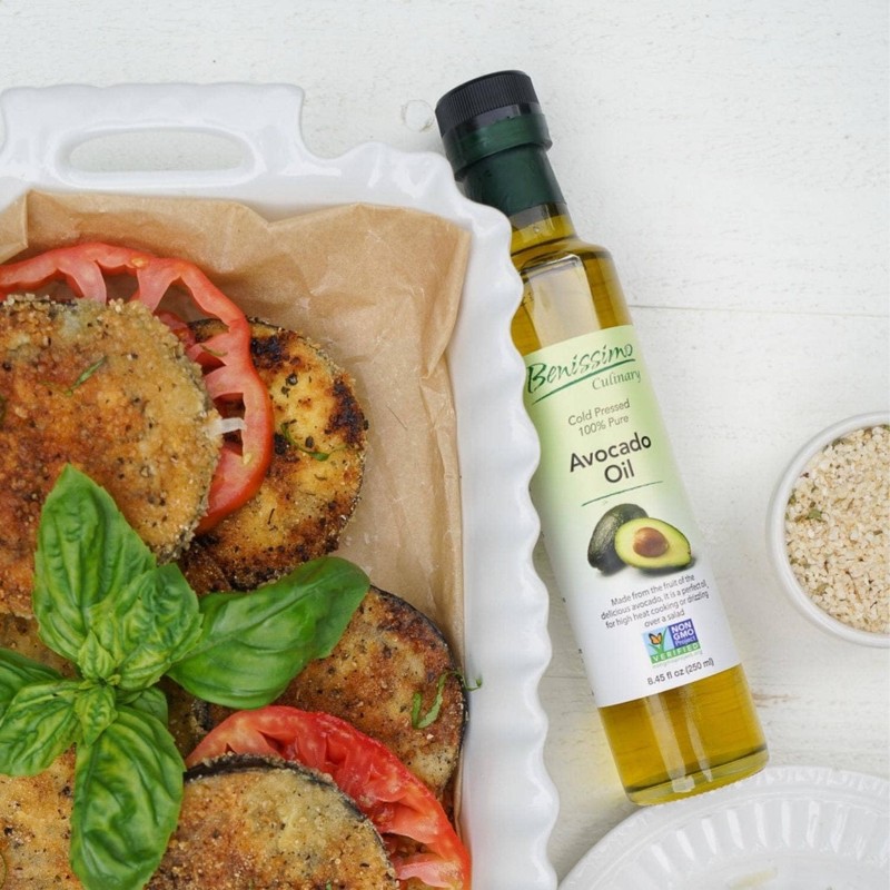 100% Pure Avocado Oil in Glass Bottle, Allergen-Free and Non-GMO,