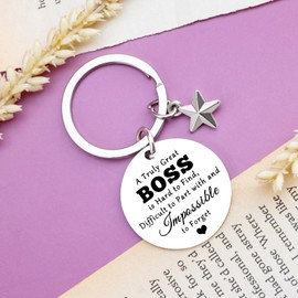 QUIHUD Boss Gifts For Women Boss Lady Keychain For Women Leader Keychain white elephant gifts for adults useful Christmas useful white elephant gifts Boss Gift