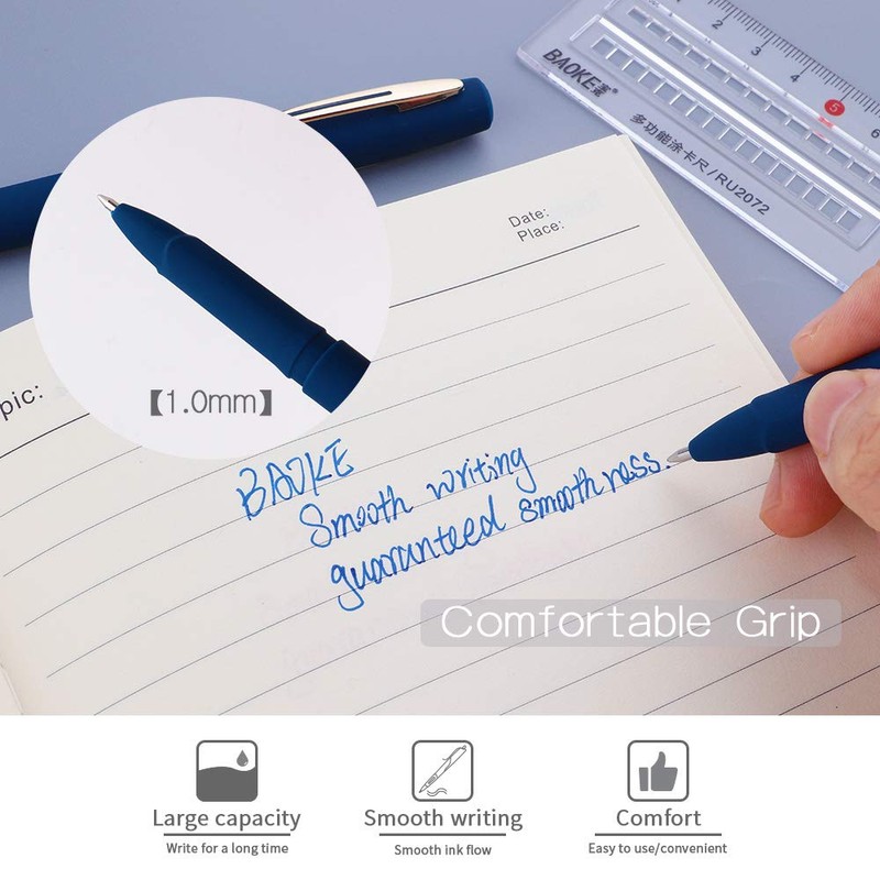 BaoKe Gel Ink Pens Rollerball Pens 1.0mm Medium Line, Box