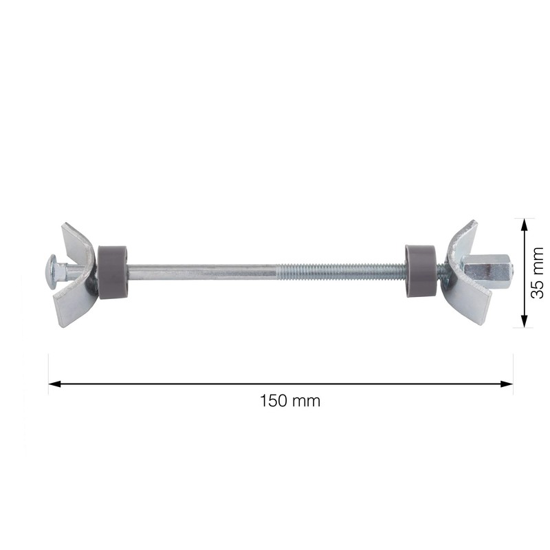 LouMaxx Worktop Bolts 150 mm - Set of 6 Joining