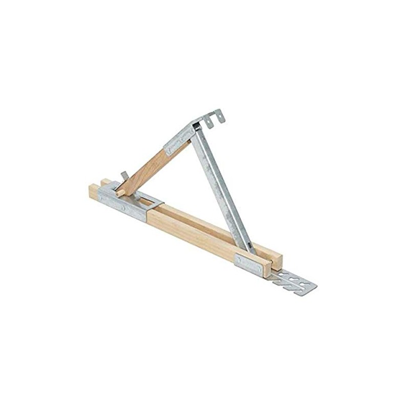 Guardian Fall Protection 2510 Adjustable Wood/Steel Roof Bracket, 12-Inch