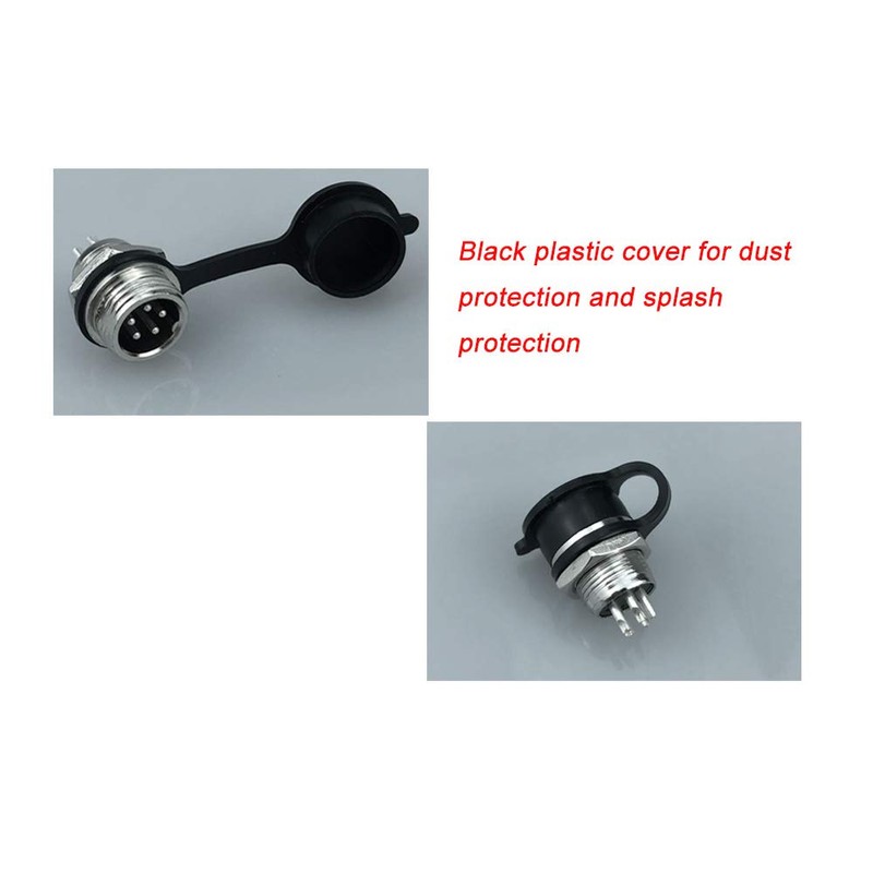 FULARR 9Pcs Premium GX12 Aviation Connector Plug Set, 5A 12MM