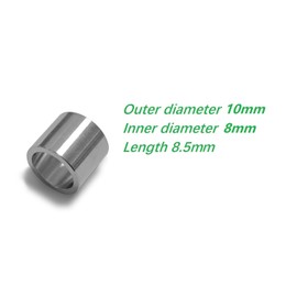 Dunn's titanium ferrules for snooker cues. Alloy TC4, threadless, easy for DIY or using a lathe (10mm)