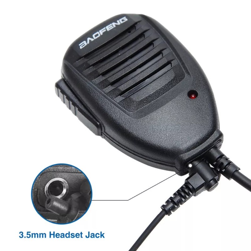 Baofeng 2X Waterproof Speaker Mic For Baofeng UV-9R Plus BF-A58