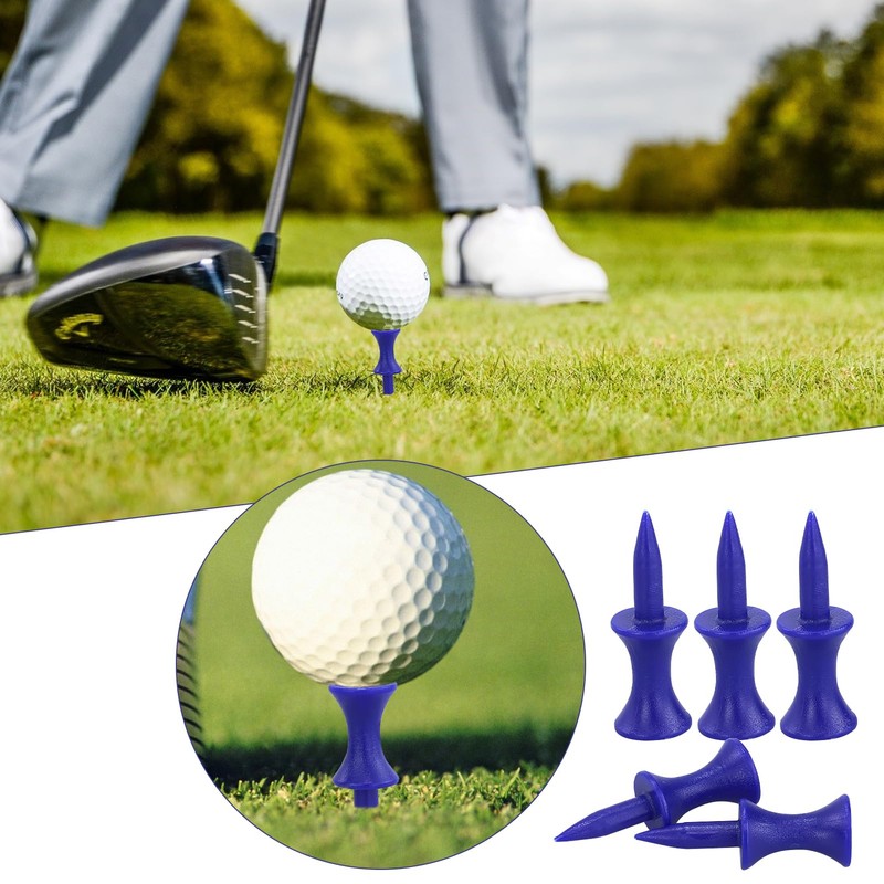 RNBEVANSANNE 150 Count Blue Castle Golf Tees Plastic 1-1/2 Inch