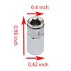 YHXiXi 4pcs Square Driver to 1/4Inch Hex Socket Bit Converter