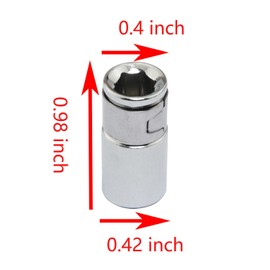 YHXiXi 4pcs Square Driver to 1/4Inch Hex Socket Bit Converter Screwdriver Bit Adapter Shallow Socket Screwdriver Bit Step Drill Chamfer Converter