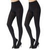 MANZI Women's 2 Pairs Super Opaque Tights for Women 120