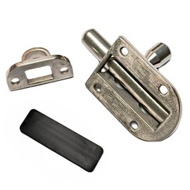 Heavy Duty Long Locker Door Lock Latch 316 Stainless Steel Marine Safety Sliding Lock Barrel Bolt Buckle for Boat Door/Window/Hatch (2-3/8in x 1-1/5in)