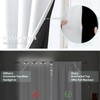 BGment White Blackout Curtains for Bedroom 63 Inch Long -