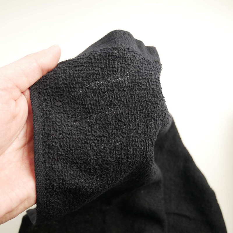 Ace AG1365 Commercial Towels, Long Length, Set of 5, Black,