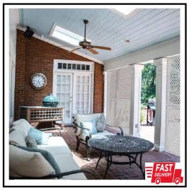 Veranda 4 ft. x 8 ft. White Privacy Diamond Vinyl Lattice - Framed - Stylish & Durable