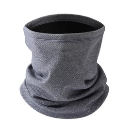 Oscenny Tube Scarf Multifunctional Scarf, Bright Durable Double Layer Windproof Neck Warmer for Men Women Scarf Multifunctional Scarf for Ski Cycling Camping Jogging Motorcycle Winter, gray