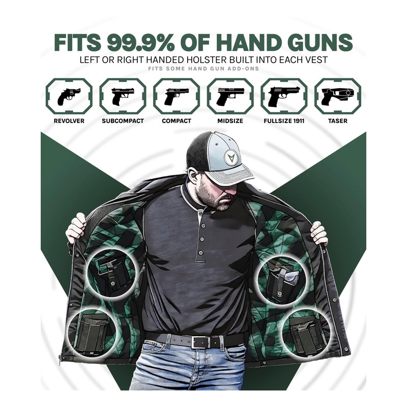 Venado Concealed Carry Jacket for Men - Heavy Duty Canvas