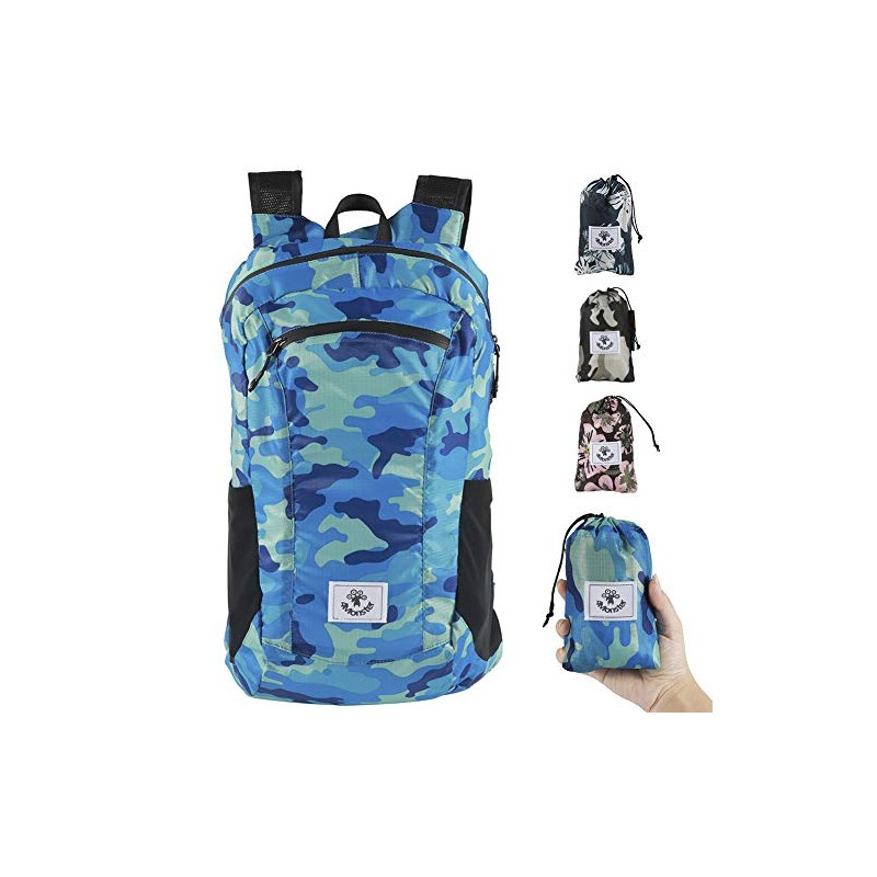 4Monster Water Resistant Foldable Backpack, Packable Hiking Daypack, Ultralight Travel