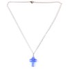 Style-ARThouse God Loves the Cornflowers Murano Glass Millefiori Blue Cross