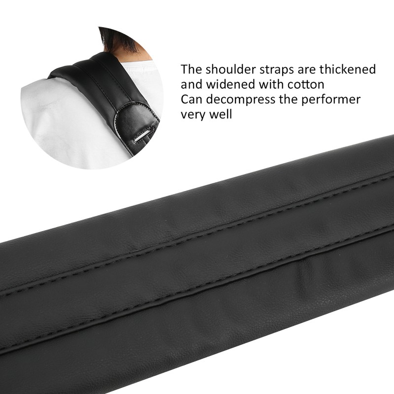 Guitar Strap Thickened Widened Adjustable PU Leather Decompression Shoulder Belt